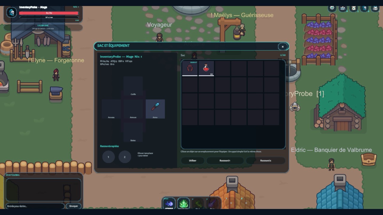 Comparez vos équipements et construisez votre style de jeu.